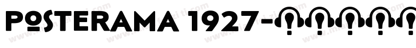 Posterama 1927字体转换